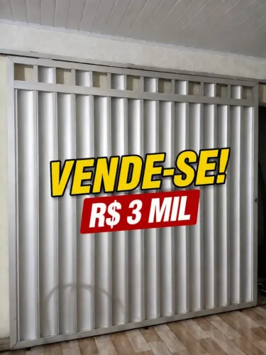 PORTÃO DE CORRER DE ALUMÍNIO REFORÇADO - R$ 3 MIL