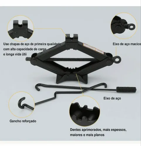 Macaco para carro tipo Sanfona Universal 1500kg