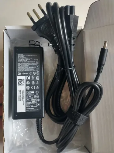 Fonte Carregador Notebook Dell 65W 19.5V 3.34A - Original com Cabo de Força