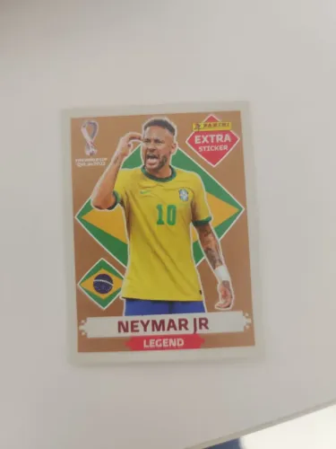 Figurinha Neymar Jr. Extra Sticker Bronze - Copa do Mundo Qatar 2022 Panini