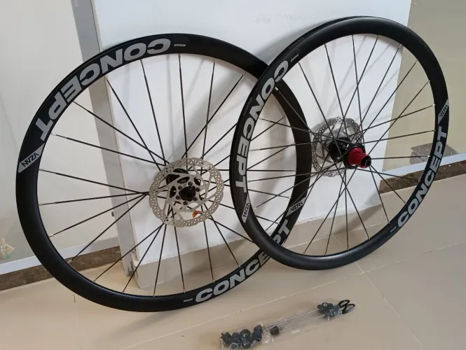 Rodas Vzan Concept Disc 2025 + Rotores Shimano RT56