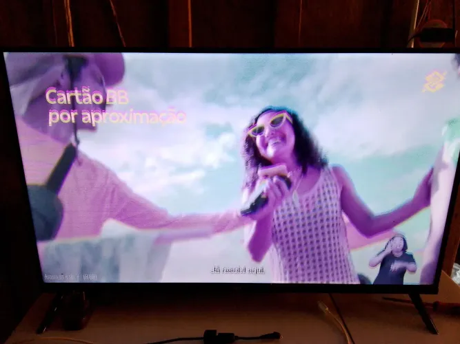 Tv smart 32 com defeito imagem fantasma