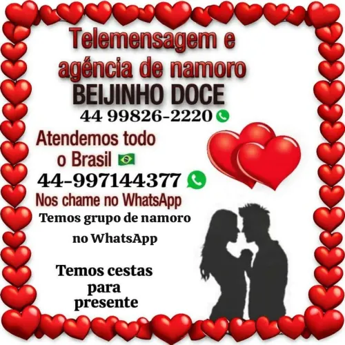 Agência de namoro e casamento , temos no particular e no grupo no WhatsApp  todo Brasil 