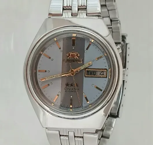 Relógio Orient Crystal Automático Raro Revisado - Não é Seiko Citizen Ricoh Technos Suiço