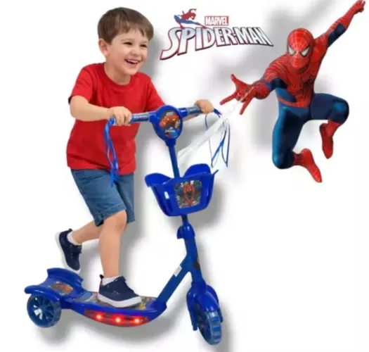 OFERTA PATINETE INFANTIL MUSICAL COM LUZ LATERAL 