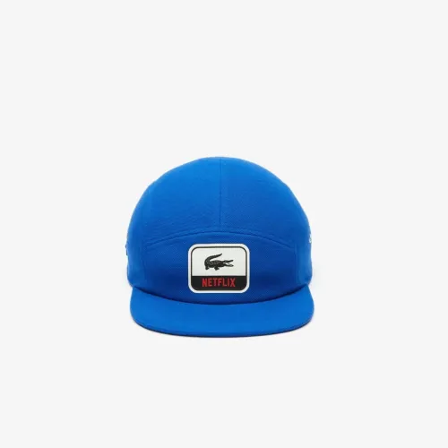 Boné Lacoste Masculino Lacoste x Netflix em Algodão Orgânico Azul RK7058 JQ0