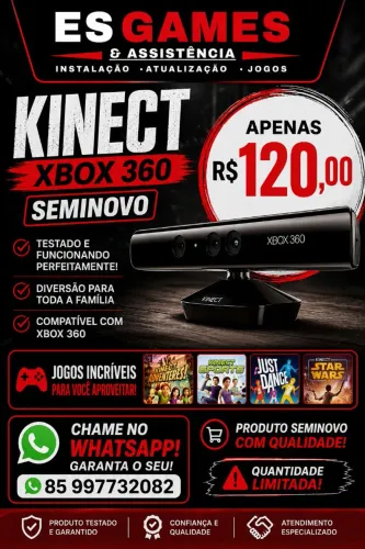 Kinect Xbox 360 seminovo