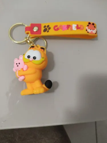 Chaveiro Garfield com ursinho 6cm