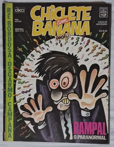 REVISTA CHICLETE COM BANANA Ano II Número 12 1987 Ótimo estado!