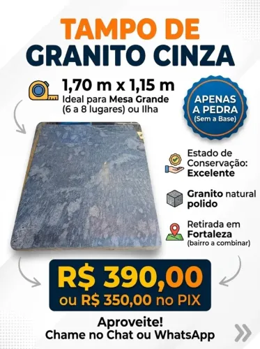 Tampo de granito 1,70x1,15