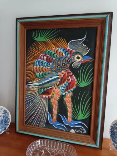 Quadro Artista Francisco da Silva - 1979 O Galo faça sua proposta!