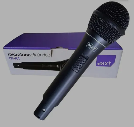 Microfone Dinâmico Profissional Mxt M-k1 Metal Fio 3m OD 5mm