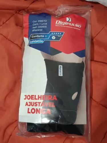 Joelheira ajustável longa 