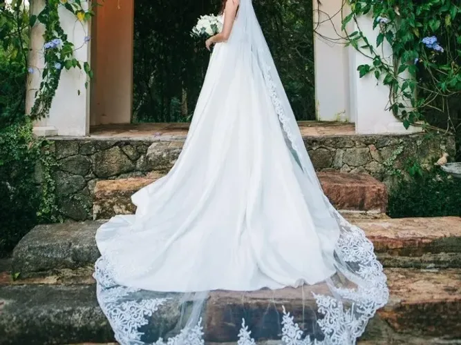 Vestido de Noiva Rosa Clará - Importado da Espanha 