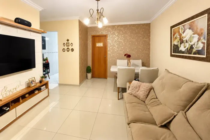 Apartamento para venda possui 88 metros quadrados com 2 quartos