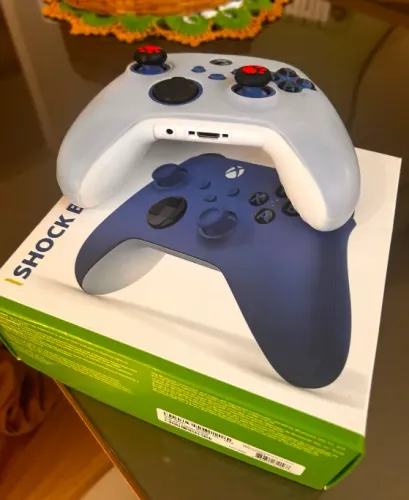 Controle Xbox Original Azul - Estado de Novo