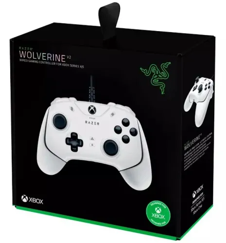 Controle Xbox Series / Xbox One - Razer Wolverine V2 Branco-Computador - Com Fio