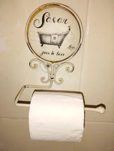 Lindo e exclusivo porta papel vintage