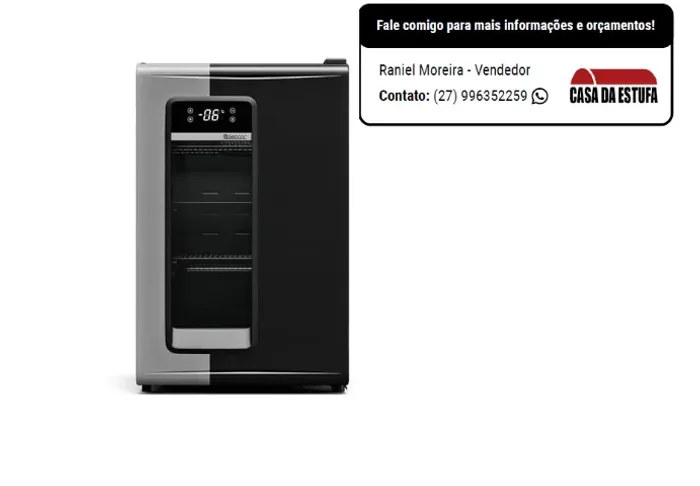 Refrigerador Vertical Cervejeira 95 Litros Preto GRB-100 127V - Gelopar