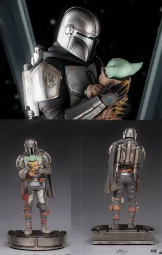 Mandaloriano and Grogu - Iron Studios 1/10