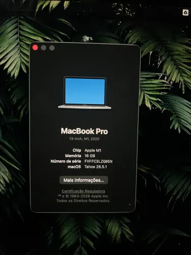 MACBOOK PRO M1 13? 16gb 1Tb