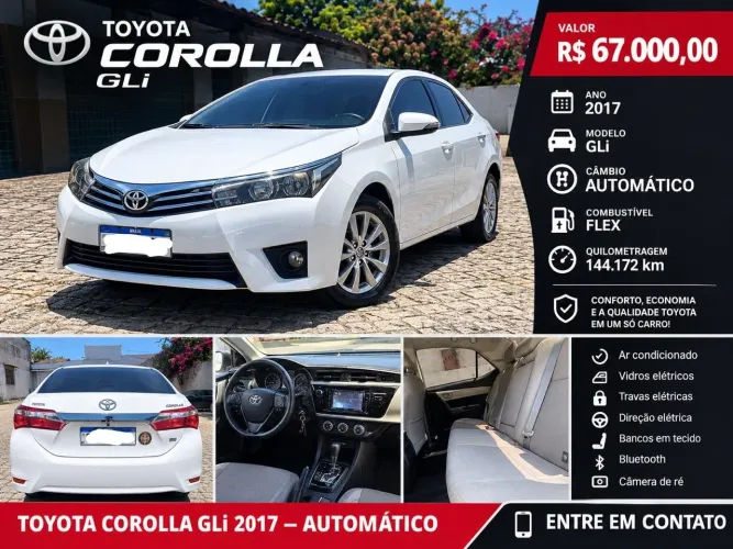 Toyota Corolla GLI 1.8 Flex 16V Aut. 2017