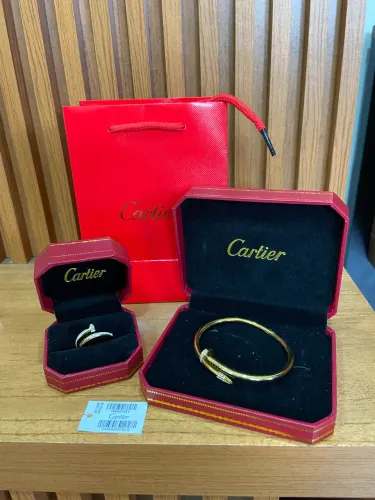 Pulseira e anel prego cartier