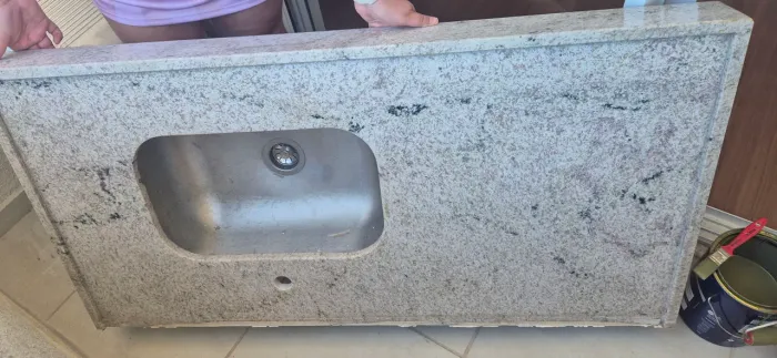 Bancada Pia + Tanque em granito