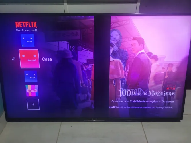 Tv 55 polegadas com defeitos na tela