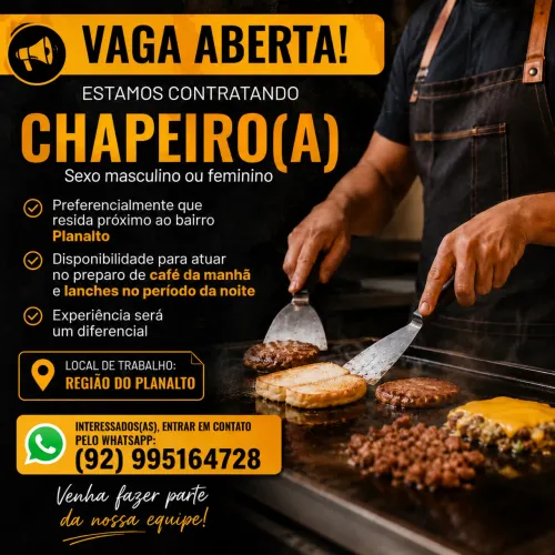 Vaga chapeiro(a) 