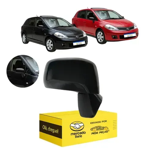 Retrovisor Nissan Tiida 2008 2009 10 11 12 2013 Manual Ld