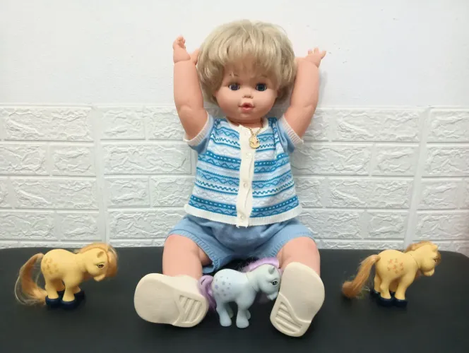 BONECA *ANOS 80* ESTRELA FOFA FOFUCHA 68 cm  VINTAGE 