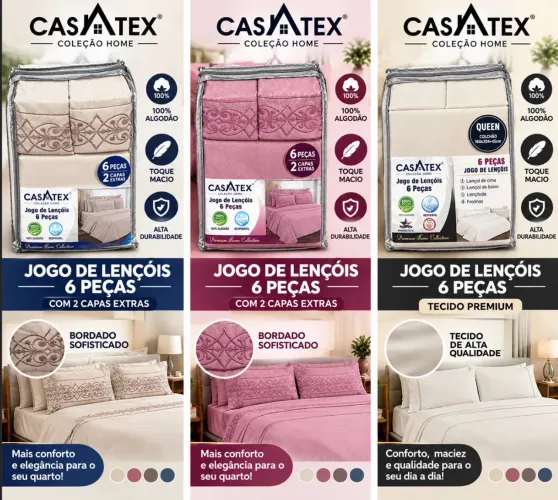 Jogo de Lençol Casatex