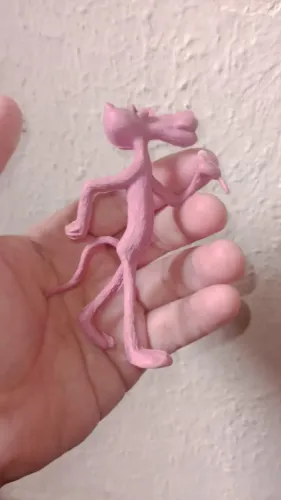 Boneco antigo pantera cor de rosa 