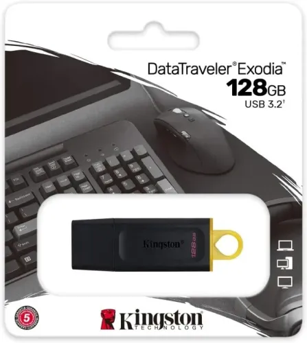 Pendrive DataTraveler Exodia DTX/128GB 128GB USB 3.2 Armazenamento de Dados