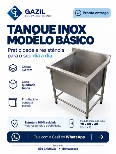 TANQUE AÇO INOX 