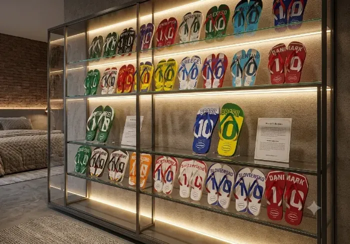 [OPORTUNIDADE ÚNICA] Coleção Completa Havaianas Teams Copa 2010 - 35 Pares Estado de Loja