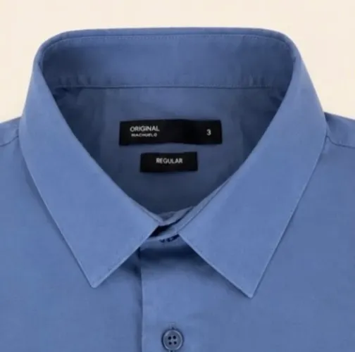 CAMISA MASCULINA BÁSICA AZUL