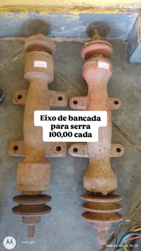 Eixo de bancada para serra