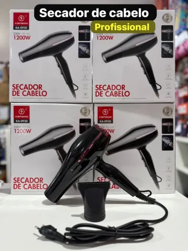 Secador de Cabelo Profissional 1200W Potente - Novo na Caixa