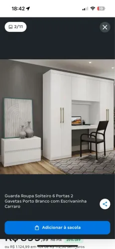 Guarda roupa e gaveteiro
