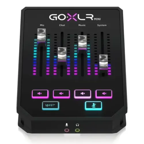 Mixer TC Helicon GoXLR MINI Interface Áudio e USB - Pré-amp Midas - Seminovo impecável