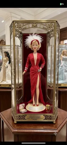 Barbie Marilyn collector?Os homens preferem as loiras? réplica do vestido do filme