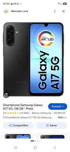 SAMSUNG A17 PRA SAIR RAPIDO