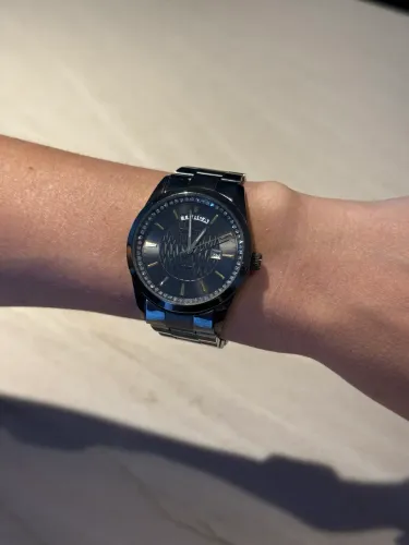 Relógio Seculus Feminino Original - Preto com Cristais | Calendário