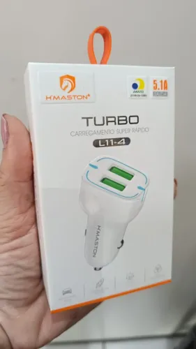 Carregador de Celular para Carro Turbo Veicular 2 Portas USB L11-4 Hmaston - Loja Coimbra