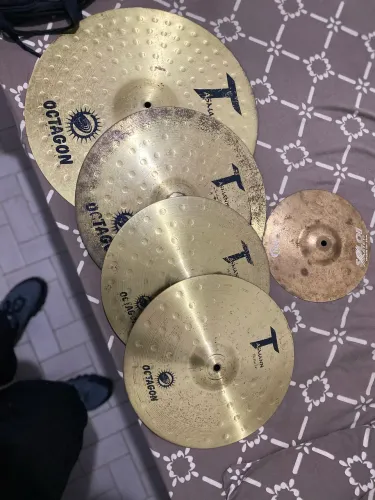 Jogo de prato Octagon bateria 