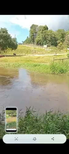 Terreno com igarapé, aceita troca em carro