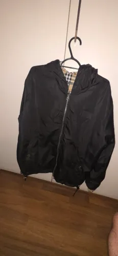 burberry reversible check hooded jacket