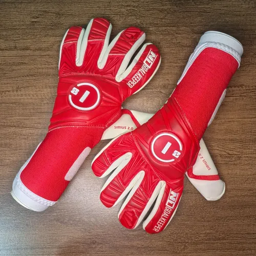 LUVA DE GOLEIRO N1 SIRIUS 2.0, VERMELHA 8, pequeno detalhe